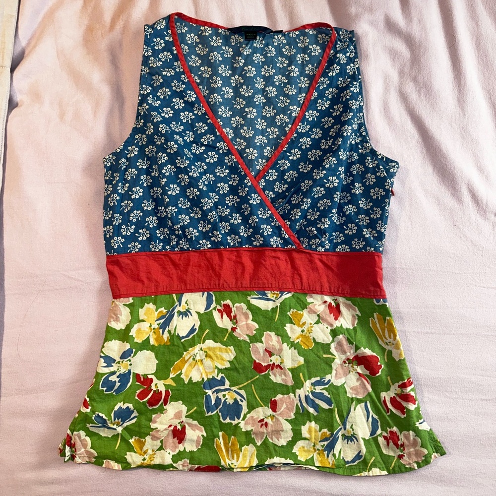 Boden floral pattern tank. Size AUS 10 US 6